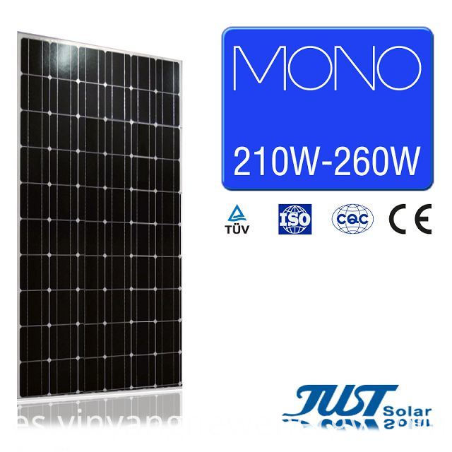El panel solar monobloque más popular de 215W en China